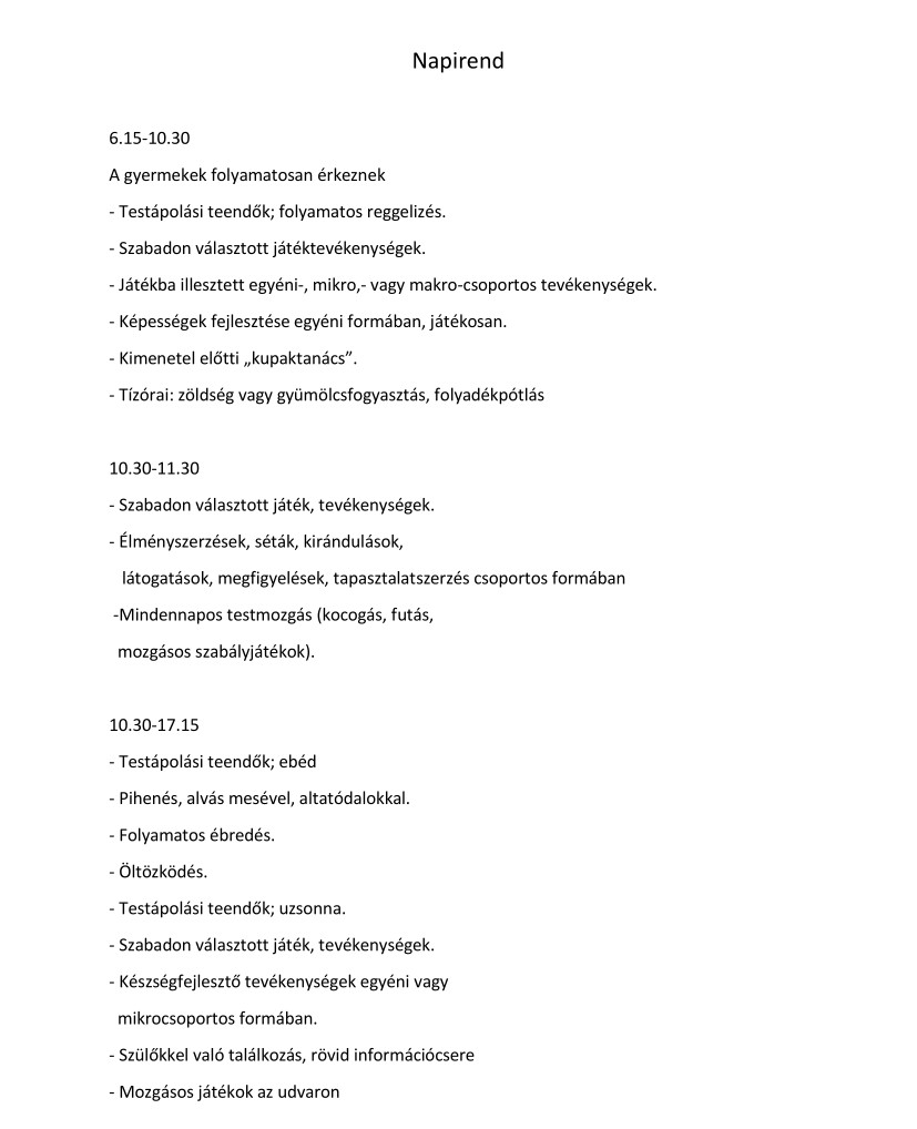 napirend
